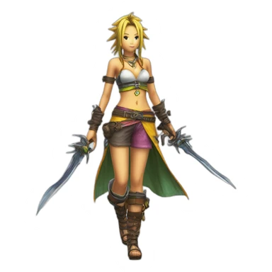 Rikku final fantasy x-2 sticker