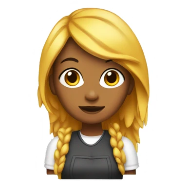 Create chicken girl sticker