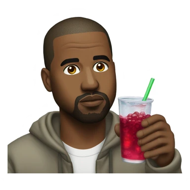 Kanye west drinking sprite cranberry  sticker
