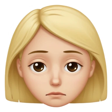 Emoji de cansado y triste con ojeras sticker