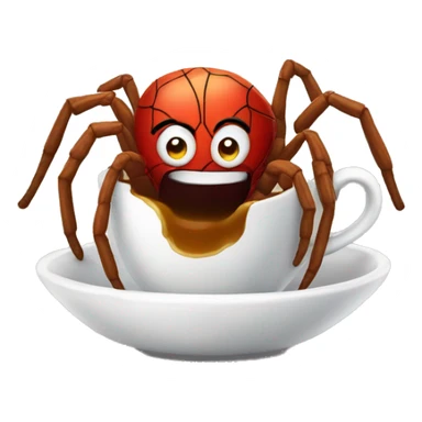 Spider went coffee shop sticker