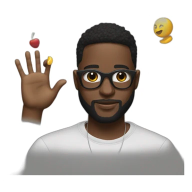 damso the rapper making🖖 sticker