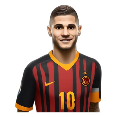 Icardi with Galatasaray shirt sticker