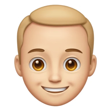 Give me a emoji character with a huge forehead sticker