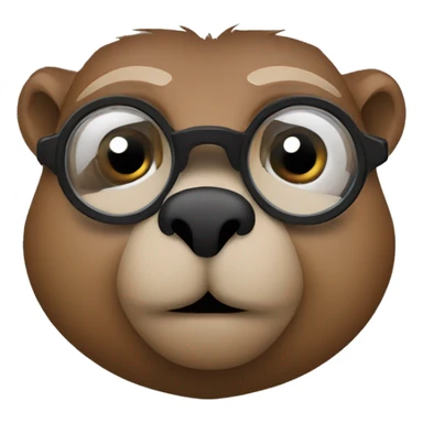 Spying groundhog  sticker