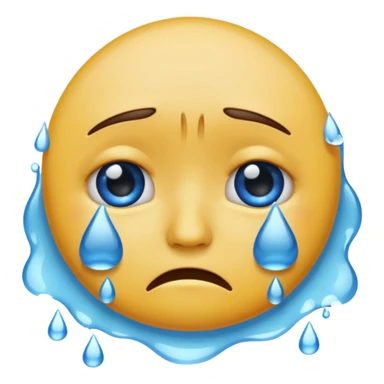 Üzgün gözleri dolan emoji sticker