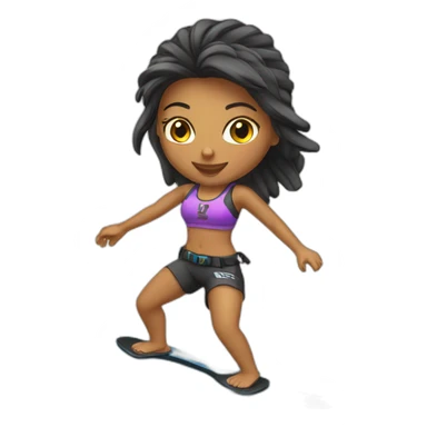 wakeboard-girl sticker