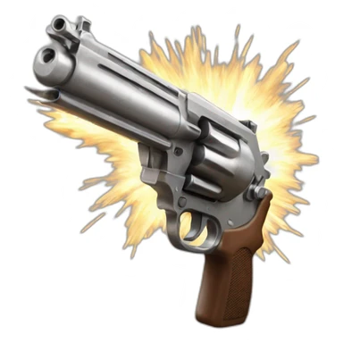 Magnum gun fire sticker