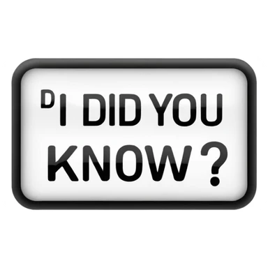  Did You Know?  sticker