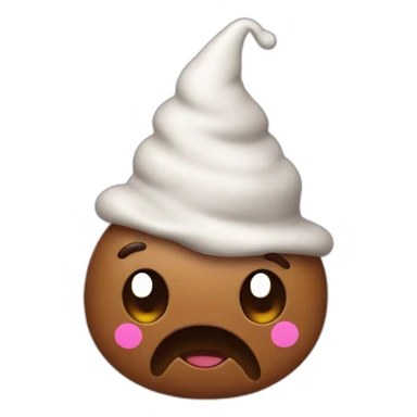 Poop with birthday hat sticker