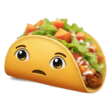 Two peach taco sticker