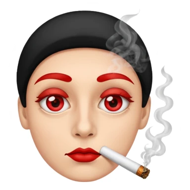 Emoji Smoking weed sticker