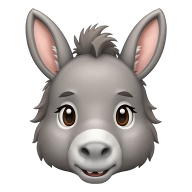 Cute donkey sticker