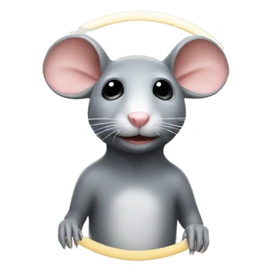 The rat emoji, but with a halo sticker