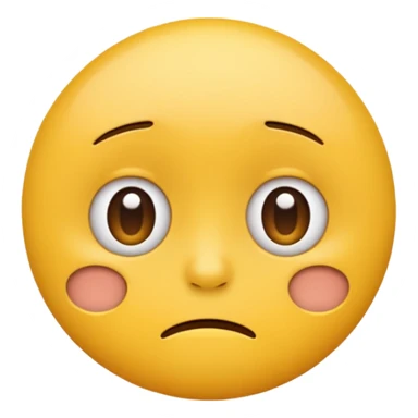 Bored face emoji  sticker