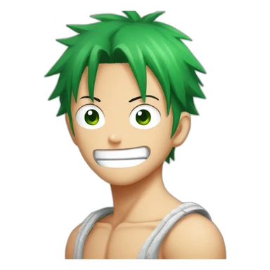 zoro as a luffy sticker