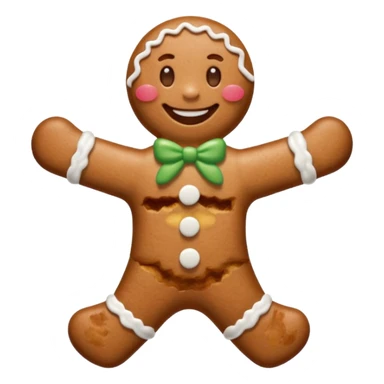 gingerbread man sticker