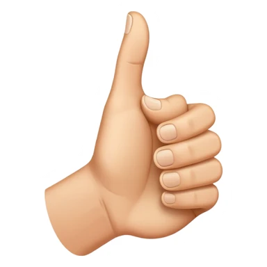 thumb pointing forward sticker
