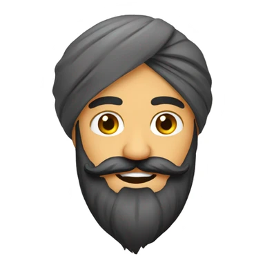 sardar with beard  sticker