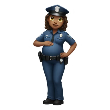 Police officer pregnant pregnant pregnant maternity photos realistic police sticker