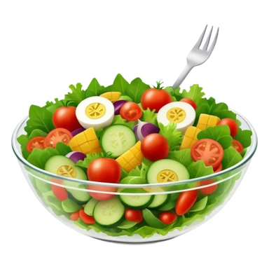 Healthy salad sticker
