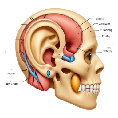 ear anatomy sticker