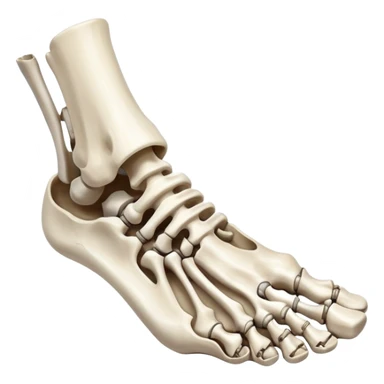skeletal foot, bones of human foot, anatomical foot bones sticker