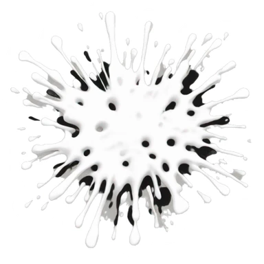 White splatter sticker