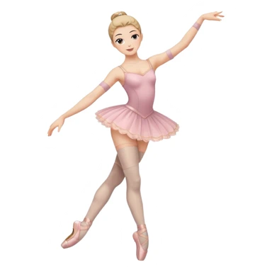 Ballet dancer in thigh highs sticker