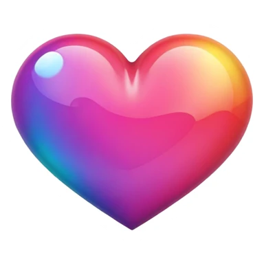 colorful heart sticker