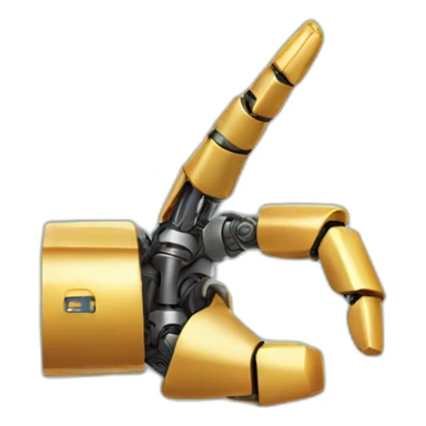 Shaka sign with robot hand sticker