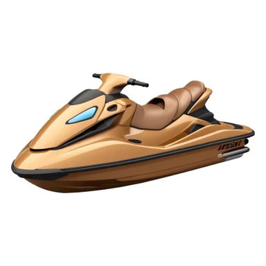 Brown jetski  sticker