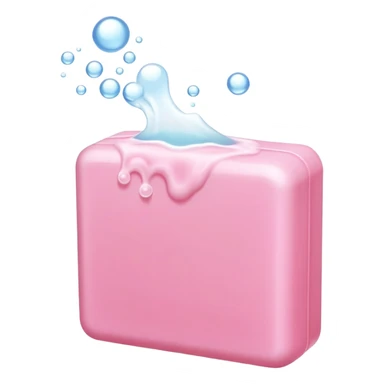 Pink soap sticker