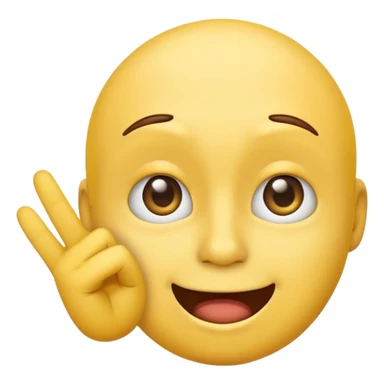 yellow face emoji making a rude hand gesture with middle finger up, mischievous expression sticker