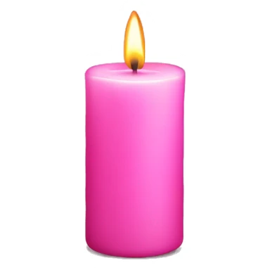 Pink candle  sticker
