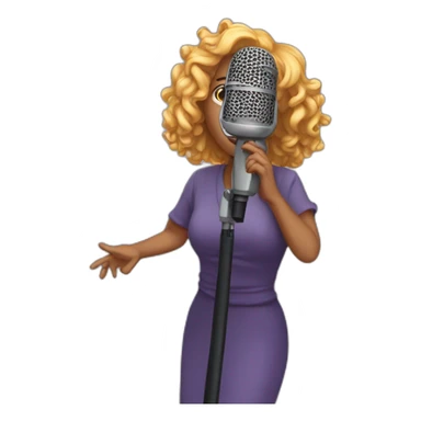 seraphine with a mic sticker