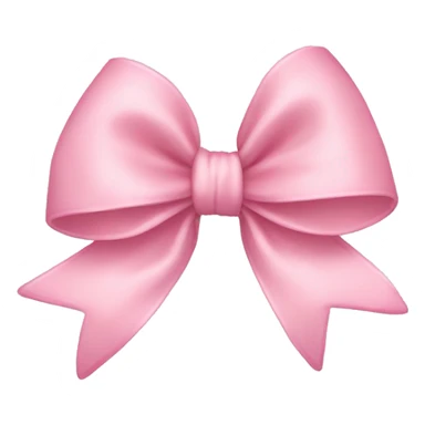 light pink bow  sticker
