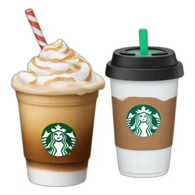 Ice spice with a Starbucks latte sticker