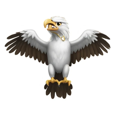 Eagle with ram in its talons sticker