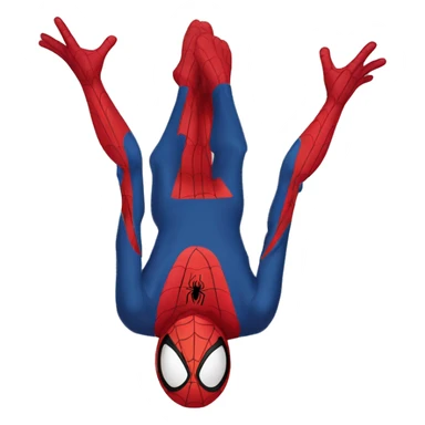 Create spiderman upside down  sticker