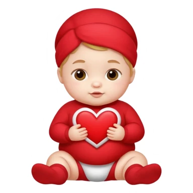 Hot Baby Valentine sticker