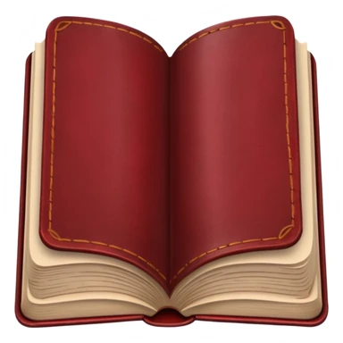 dark red book open sticker