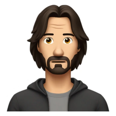 worried keanu reave sticker