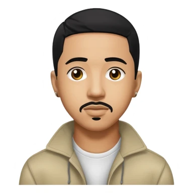 Marques Houston with black hair sticker