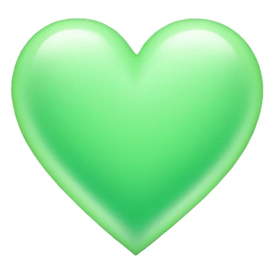 light green heart sticker
