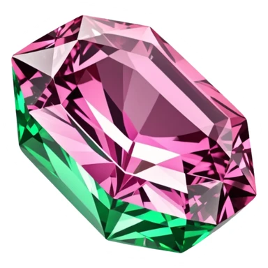 pink and green diamond shape  sticker