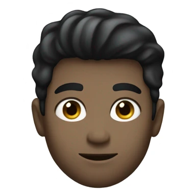 A man with pale skin and black hair sitting on top of a black Ford car sticker