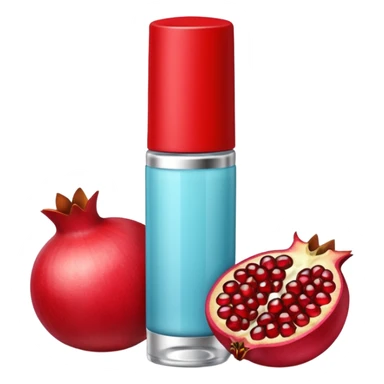 Lipbalm with pomeganade seeds sticker