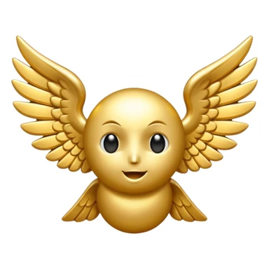 BTC with little wings sticker