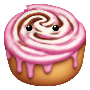 pink cinnamon roll sticker